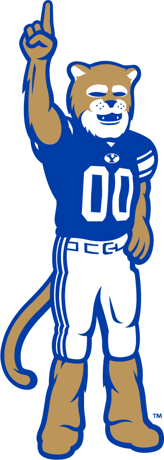 Brigham Young Cougars 2016-Pres Mascot Logo v2 t shirts iron on transfers